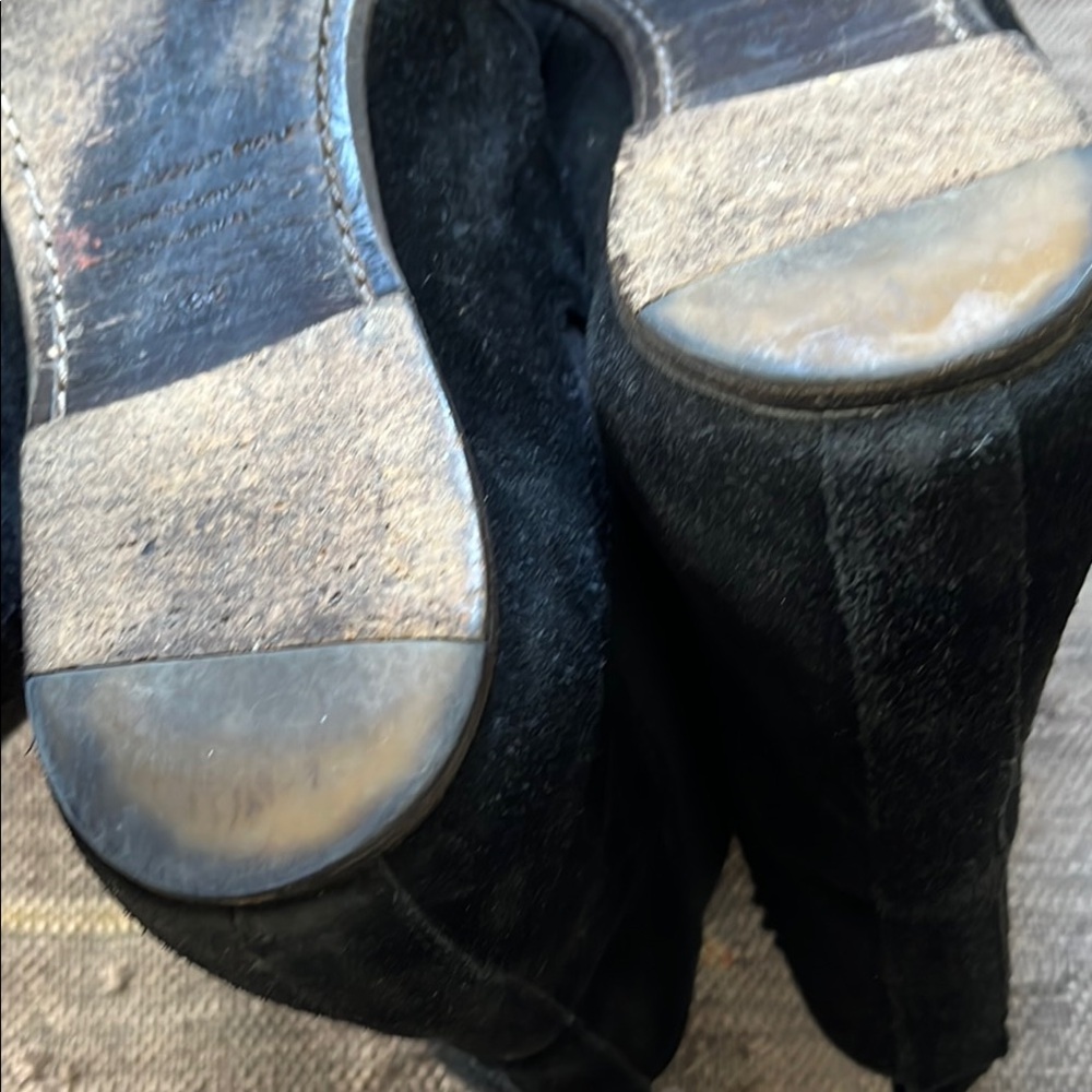 Black suede Isabel Marant chelsea boots 39 - Picture 6 of 10